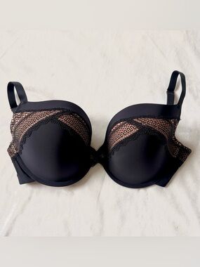 Panache Black Lace Aria Plunge Bra